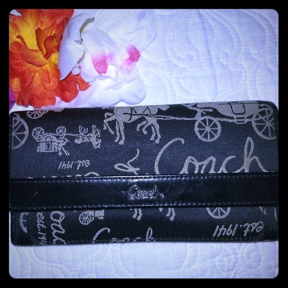 Authentic coach wallet